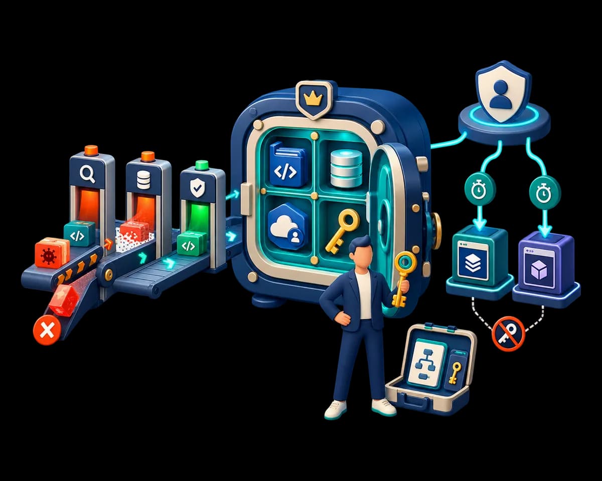 An illustration of access controls held by the client rather than by the supplier.